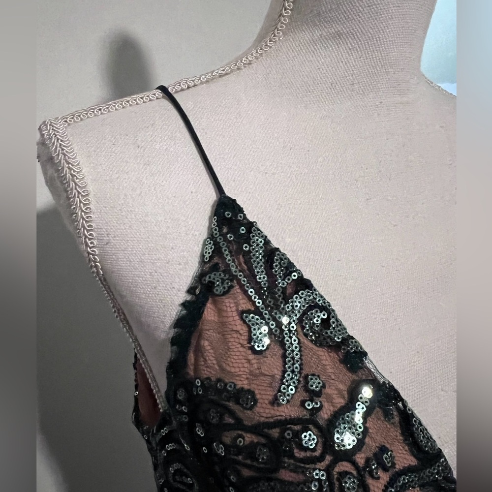 Cache Emerald Sequin Dress - image 5